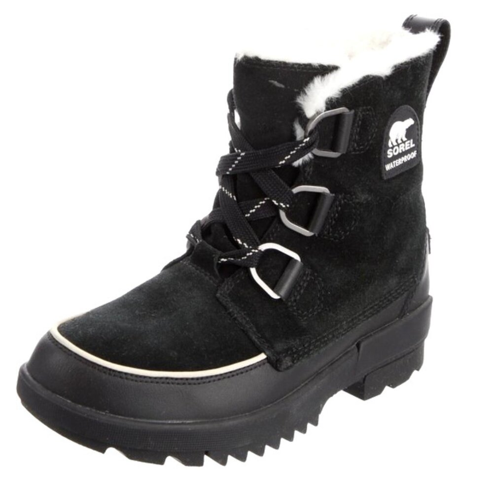 Sorel Women's Tivoli IV Waterproof Winter Leather Boot Black (One time Use)